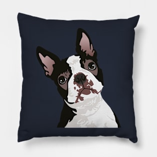 Cute Boston Terrier Dog for Boston Terrier Owner Pillow