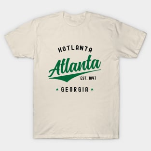 Vintage Atlanta Georgia Hotlanta USA Love Black T-Shirt