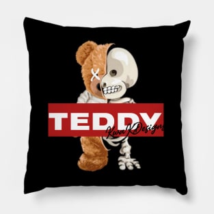 skeleton teddy Pillow