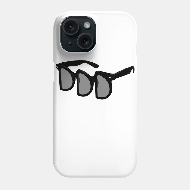 3d Glasses (Monochrome Edition) Phone Case by VectorVectoria