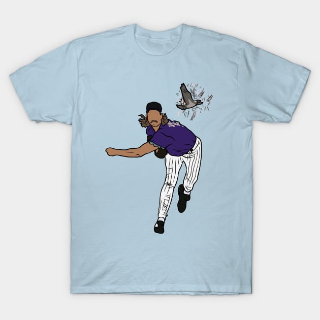 rattraptees Randy Johnson Hits The Bird T-Shirt
