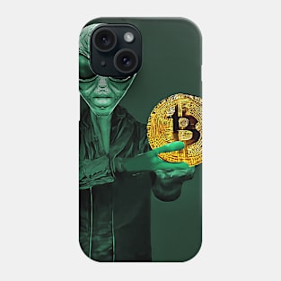 Alien Bitcoin Collectors Mars Invasion Sci-fi Phone Case