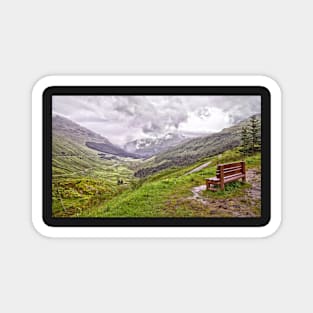 A bench with a view Magnet