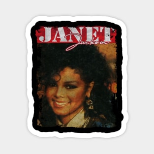 TEXTURE ART- JANET JACKSON 80S Magnet