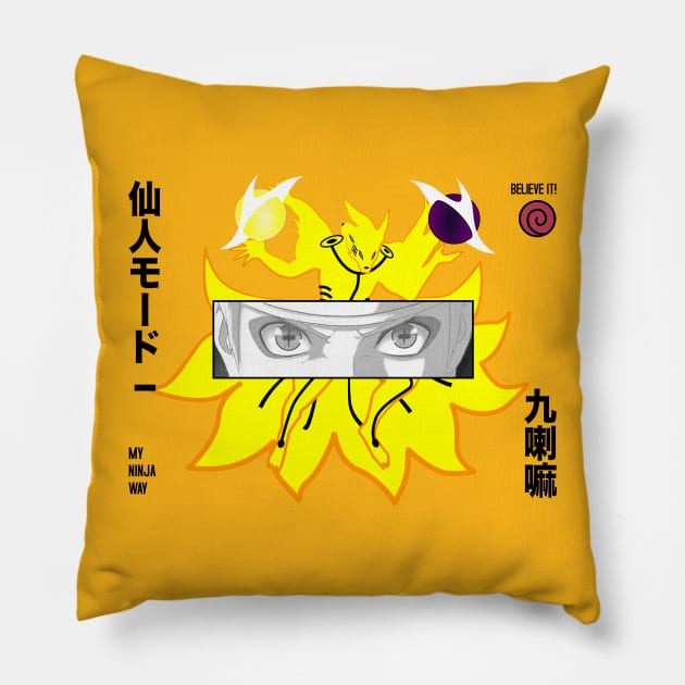 MY NINJA WAY Pillow by Ventus