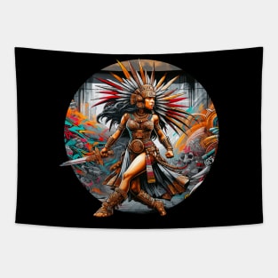 Warrior Chic | Mesoamerican Design Tapestry