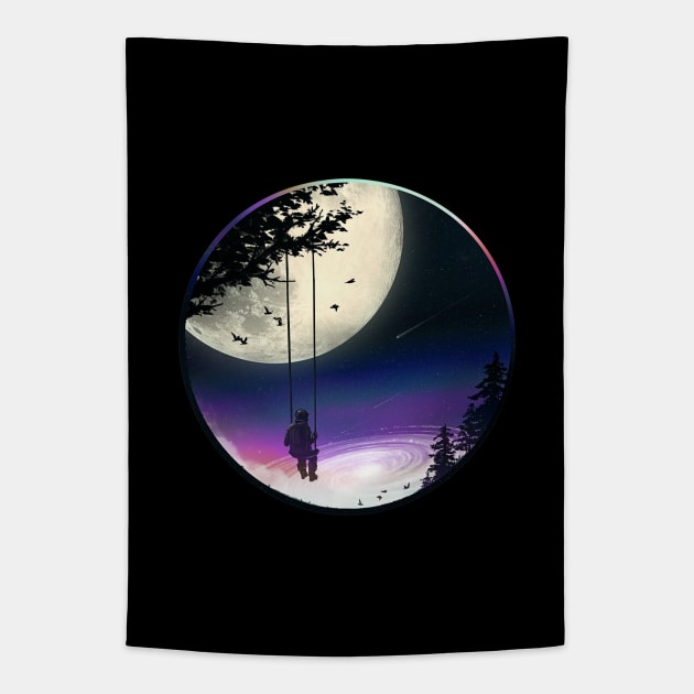 Moon Gazer Tapestry by nicebleed