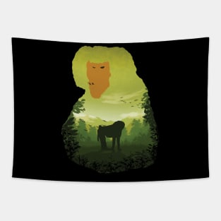 Baboon landscape Tapestry