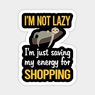 Saving Energy For Shopping Shopper Magnet