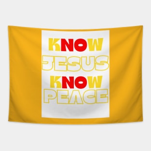 Know Jesus Know Peace 2024 Tapestry