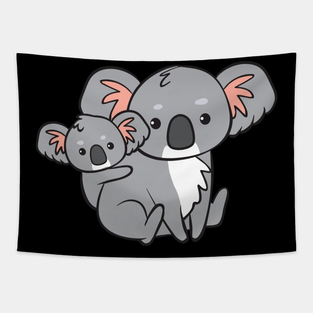 Koala - with little baby Tapestry by theanimaldude