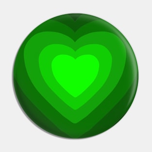 Green Heart Pin