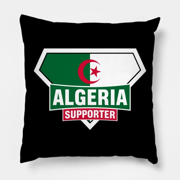 Algeria Super Flag Supporter Pillow by ASUPERSTORE