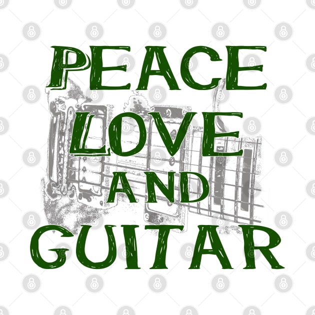 Peace love and guitar by Made the Cut