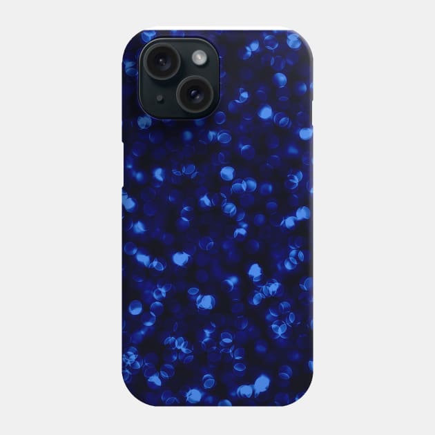 Blue Bokeh Dot Pattern Phone Case by thesnowwhyte