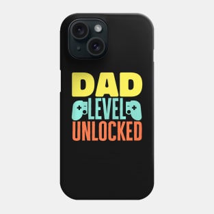 Mens Father's Day  Dad Level Unlocked Gamer Dad Phone Case