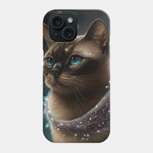 Burmese In Snow Phone Case