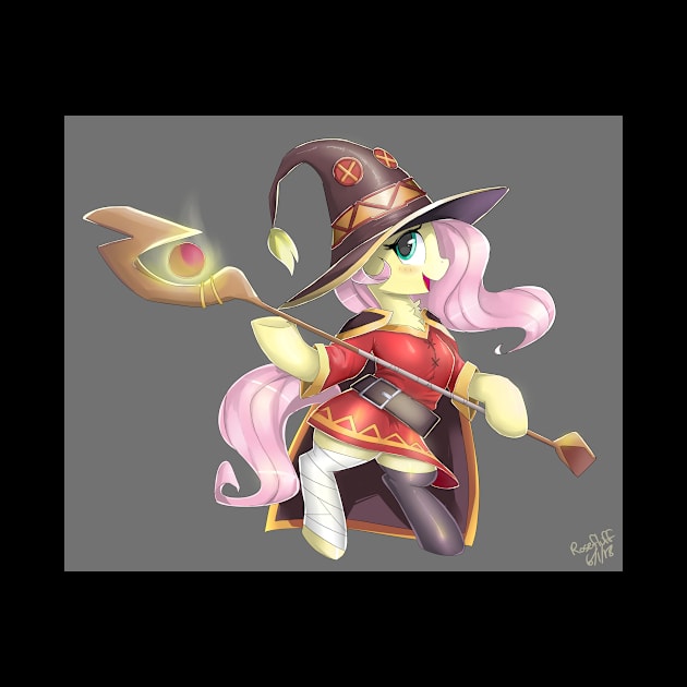 Fluttershy As Megumin 2 by cerebralvapor