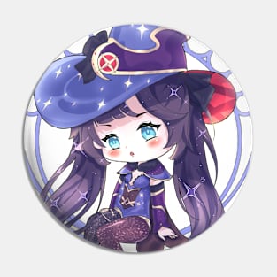 Chibi Mona Genshin Impact Pin