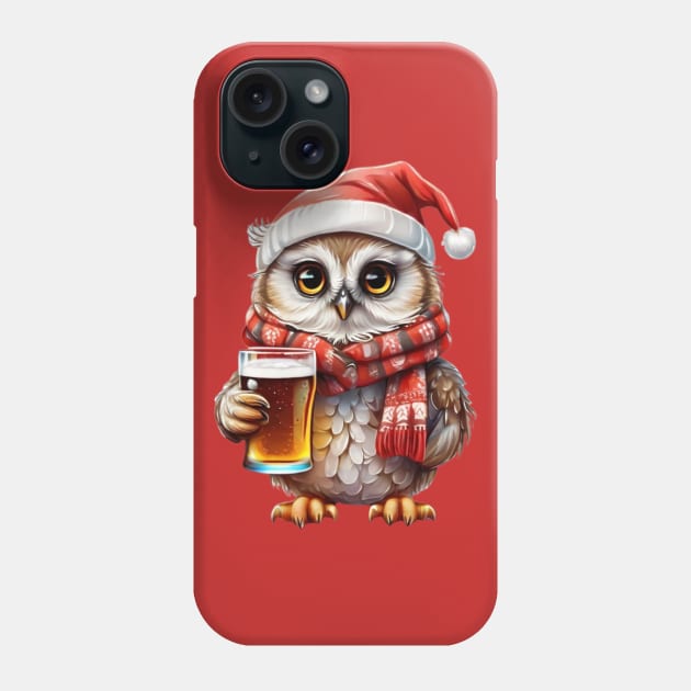 Christmas owl Phone Case by susiesue