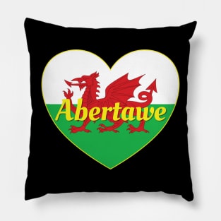 Abertawe Cymru UK Baner Cymru Calon Pillow