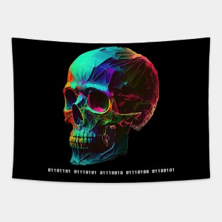 Binary skull ``death´´ Tapestry