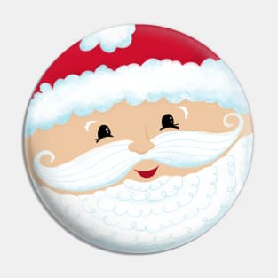 Cute Santa Claus Christmas Art Pin