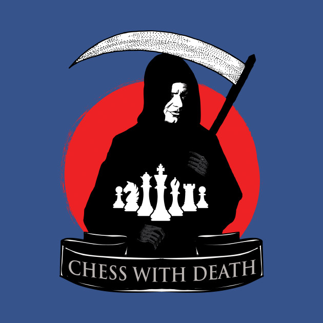 Disover CHESS WITH DEATH - Classic Movie Fan Art - T-Shirt