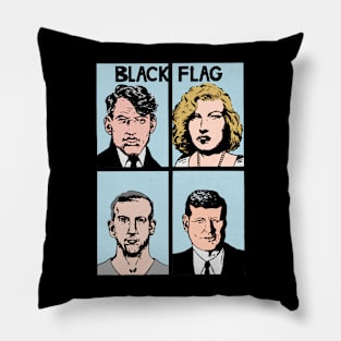 Black flag character cartoon Pillow