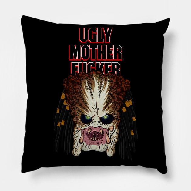 Predator ugly Pillow by wet_chicken_lip