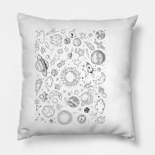 Space Doodle Pillow