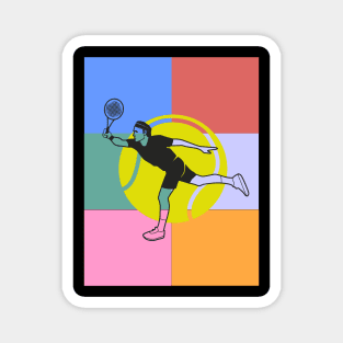 Tennis fan art vintage Magnet