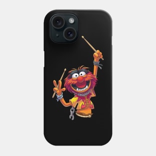 The Grunge Drummer In Puppet Show Phone Case