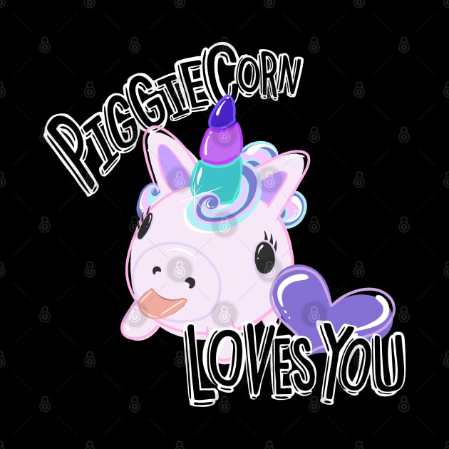 PiggieCorn Loves You! by ShadowCatCreationsCo