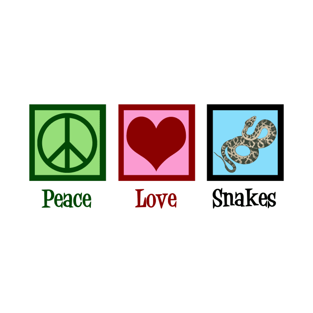 Peace Love Snakes by epiclovedesigns