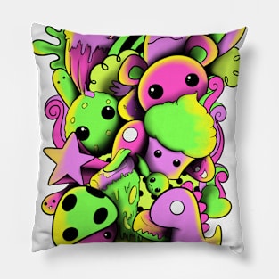 Bizarre Doodle Pillow