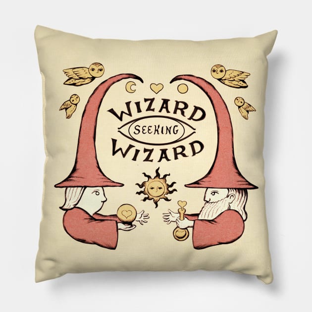 Wizard Seeking Wizard Logo Pillow by Wizard Seeking Wizard