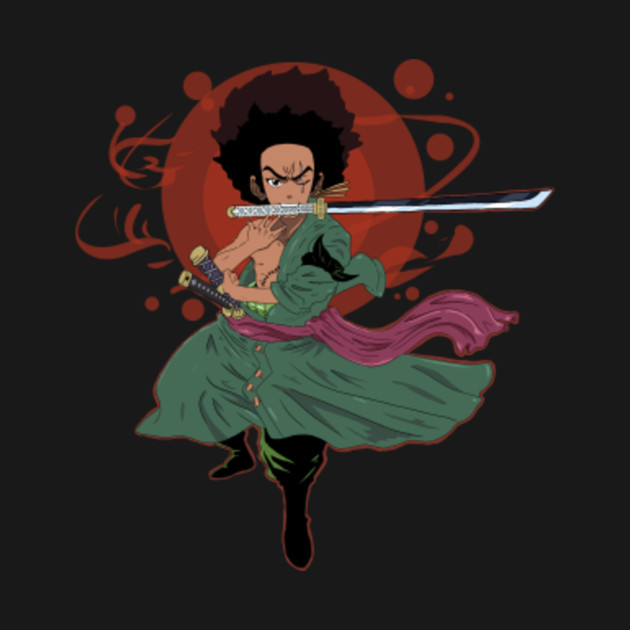 Disover Huey Freeman x Roronoa Zoro version 2 - One Piece - T-Shirt