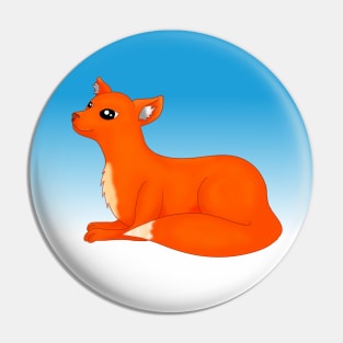 Cute Fox Character Pin