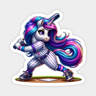 Unicorn Softball Team Player Coach Magnet