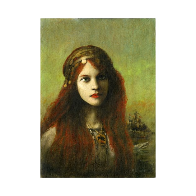 The Celt (Pre-raphaelite Redhead) by mictomart