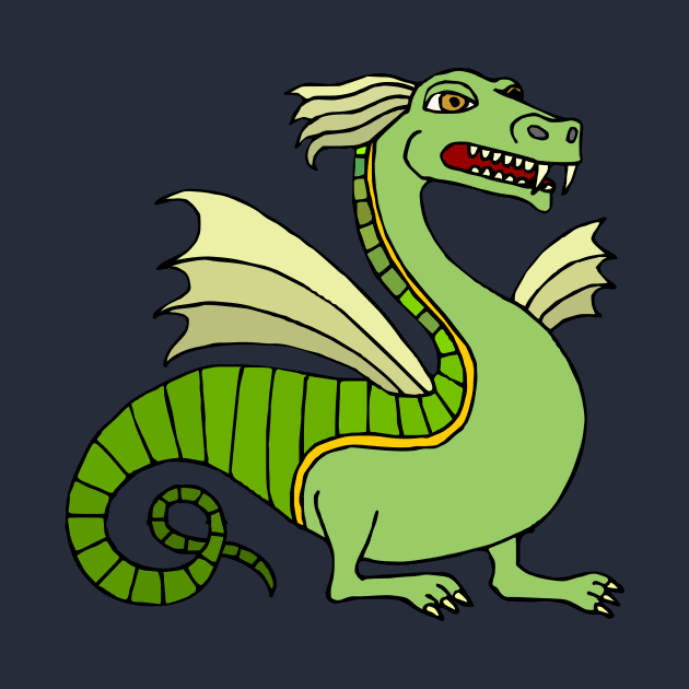 Green Chinese Dragon by PatrioTEEism