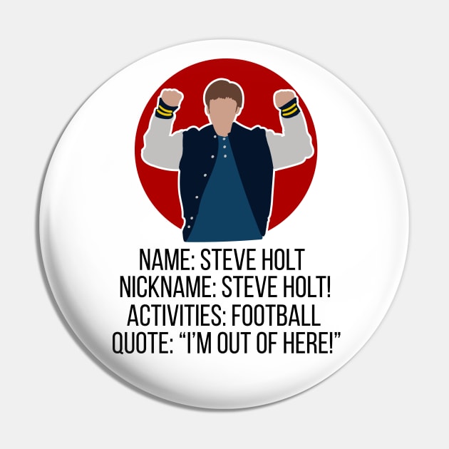 Steve Holt Football Pin by Meta Cortex