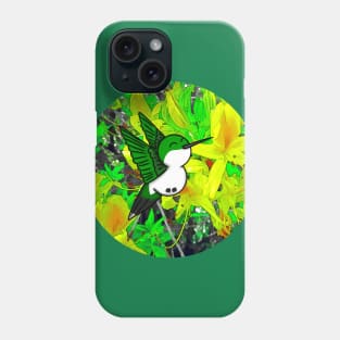 Hummingbird Honeysuckle Large Design Phone Case