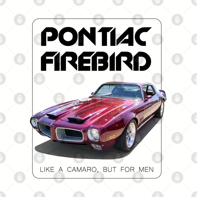 Pontiac Firebird. Like a Camaro except for men. by MotorPix