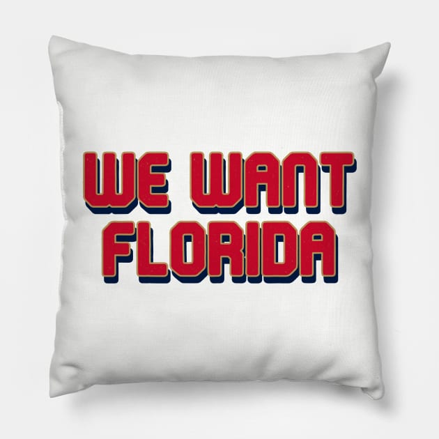 Florida Panthers Pillow by Pretty Good Shirts