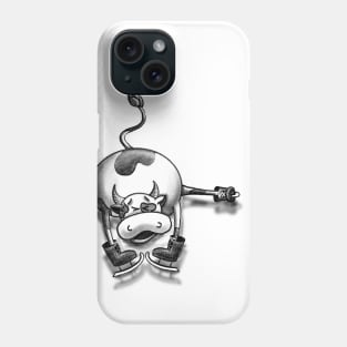 Bull on ice Phone Case