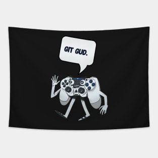 Git Gud Talking Game Controller Tapestry