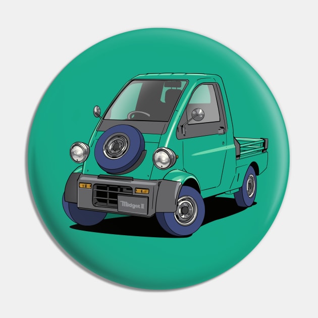 Daihatsu Midget kei car truck in green Pin by Webazoot