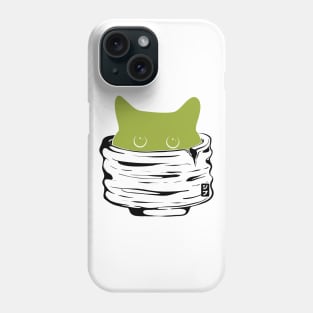 Matcha doin'? Asks the hidden cat Phone Case